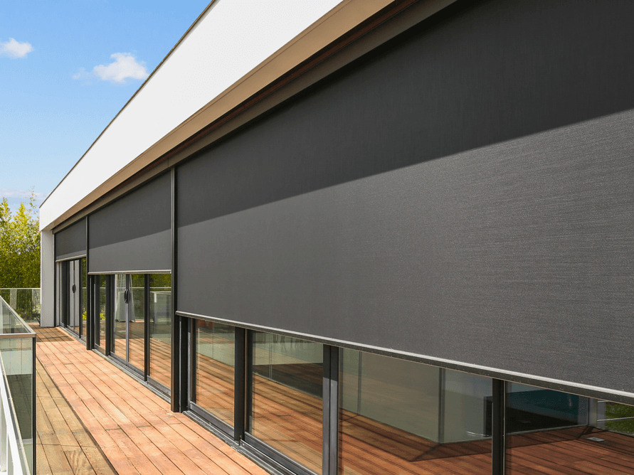 Store screen zip brise vue à filtre chaleur et moustiquaire